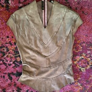 ALEXANDER MCQUEEN | Vintage 100% Leather Top | 42